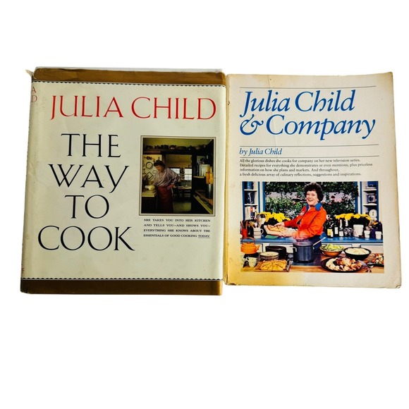 Julia Child Other - Julia Child‎ Cookbooks: The Way To Cook & Company Vintage 1989 Hardcover Set